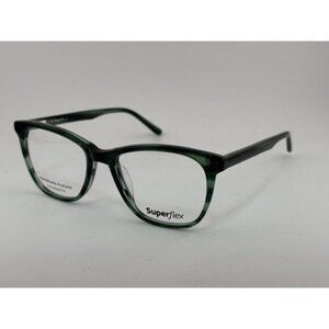 SuperFlex - SF-609 S416 51-18-140 Green Black Acetate Glasses Frames